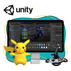 Мир игр на Unity 2D на популярном движке + AI-помощники - КИБЕРшкола программирования для детей, компьютерные курсы для школьников, начинающих и подростков - KIBERone г. Тёплый Стан