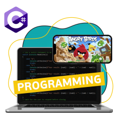 Программирование на C#. Удивительный мир 2D-игр - КИБЕРшкола программирования для детей, компьютерные курсы для школьников, начинающих и подростков - KIBERone г. Тёплый Стан